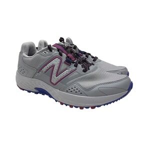 New Balance WT410LR6 Gray Purple Trail Running Shoes Women Size 8 Wide